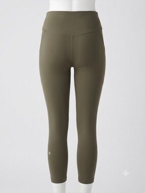 Lululemon Align High-Rise Pant 25" Size 12 - Dark Olive Green - Nulu